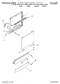 DOOR AND PANEL Diagram and Parts List for KUDG25SHAL0  KitchenAid Dishwasher