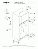CABINET PARTS Diagram and Parts List for IR8GSMXWW00  Whirlpool Refrigerator