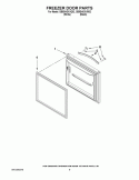 FREEZER DOOR PARTS Diagram and Parts List for GB9SHDXVQ02  Whirlpool Refrigerator