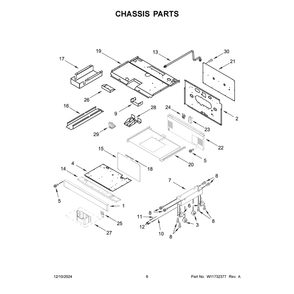 Part Location Diagram of W11733016 Whirlpool PLATE-COVR