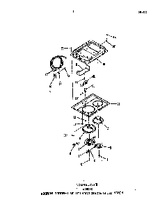 Cooktop Diagram and Parts List for 2126*0A  Roper Range