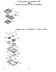 ^electric Grill Diagram and Parts List for N3357*0  Roper Range