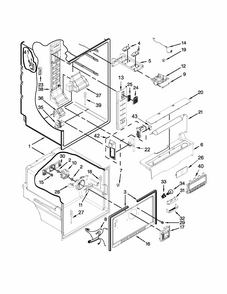 Liner Parts Diagram and Parts List for 10679472410  Kenmore Refrigerator