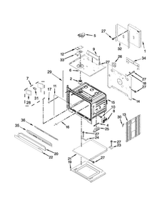 Oven Parts Diagram and Parts List for KEBS209ESS00  KitchenAid Wall Oven