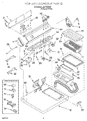 SECTION Diagram and Parts List for LEL7646EQ0  Whirlpool Dryer