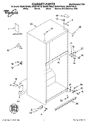 CABINET, LITERATURE Diagram and Parts List for GR2SHTXKL02  Whirlpool Refrigerator
