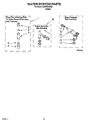 WATER SYSTEM PARTS Diagram and Parts List for CAWS966RQ0  Crosley Washer