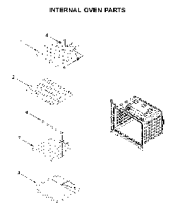 Internal oven parts Diagram and Parts List for WOD51EC7HS02  Whirlpool Wall Oven