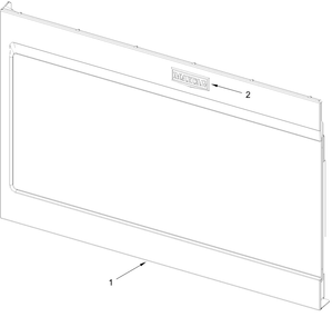 Door Parts Diagram and Parts List for MMV1175JW02 MMV1175JB02-MMV1175JZ02 Whirlpool Microwave