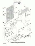 UNIT PARTS Diagram and Parts List for W4TXNGFWQ01  Whirlpool Refrigerator