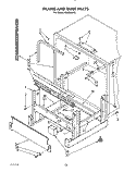FRAME AND TANK Diagram and Parts List for KUDS220T2  KitchenAid Dishwasher