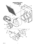 VENTILATION Diagram and Parts List for SC8900EXQ0  Whirlpool Cooktop