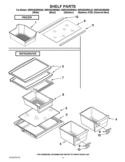 SHELF PARTS Diagram and Parts List for W8RXNGMWL00  Whirlpool Refrigerator