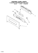 CONTROL PANEL PARTS Diagram and Parts List for KBHC179JSS03  KitchenAid Microwave Oven Combo