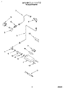 MANIFOLD Diagram and Parts List for SB130PER5  Whirlpool Wall Oven