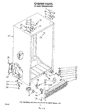 CABINET Diagram and Parts List for ED22MM1LWR1  Whirlpool Refrigerator