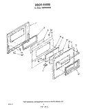 DOOR , LITERATURE AND OPTIONAL Diagram and Parts List for RS6300XKW0  Whirlpool Range