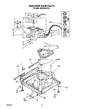 MACHINE BASE Diagram and Parts List for KAWE860WAL3  KitchenAid Washer