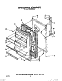 REFRIGERATOR DOOR, LIT/OPTIONAL Diagram and Parts List for RT18AKXXW00  Roper Refrigerator