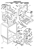 LINER PARTS Diagram and Parts List for KTRC22KMSS04  Whirlpool Refrigerator