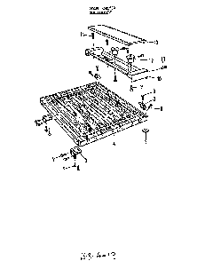 Top Diagram and Parts List for 8595*00  Roper Dishwasher