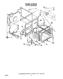 OVEN Diagram and Parts List for RF3105XXW2  Whirlpool Range
