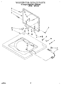 Part Location Diagram of 3349799 Whirlpool TOP