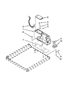 Meter Case Parts Diagram and Parts List for CHW8990CW0  Whirlpool Washer