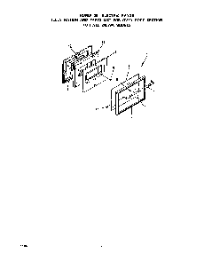 Oven Door Diagram and Parts List for 2453*9A  Roper Range
