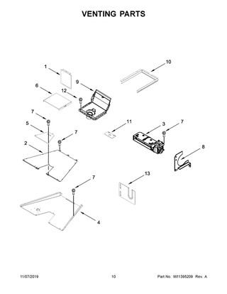 Venting Parts Diagram and Parts List for KFGC506JSC00  Whirlpool Range