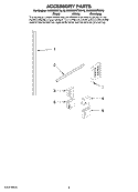 ACCESSORY PARTS Diagram and Parts List for KUDD03STBL10  KitchenAid Dishwasher