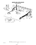 DOOR AND LATCH Diagram and Parts List for KUDD210T0  KitchenAid Dishwasher