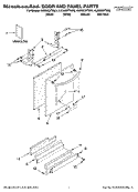 DOOR AND PANEL PARTS Diagram and Parts List for KUDS03FTSS3  KitchenAid Dishwasher