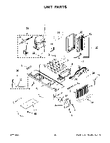 Unit Parts Diagram and Parts List for KRSF705HBS05  KitchenAid Refrigerator