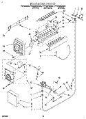 ICEMAKER, LIT/OPTIONAL Diagram and Parts List for 4YED25DQAB01  Whirlpool Refrigerator