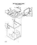 TOP AND CABINET, LIT/OPTIONAL Diagram and Parts List for KAWL400WWH0  KitchenAid Washer