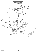 CONTROL PARTS, OPTIONAL PARTS Diagram and Parts List for GS2SHKXNQ02  Whirlpool Refrigerator