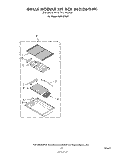 GRILLE RCK 882 (261949) Diagram and Parts List for RHE6760P  Whirlpool Range