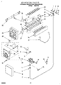 ICEMAKER, LIT/OPTIONAL Diagram and Parts List for RS22AWXEN00  Roper Refrigerator