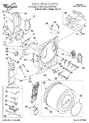 SECTION Diagram and Parts List for LER3622DZ2  Whirlpool Dryer