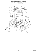 CONTROL PANEL PARTS Diagram and Parts List for KUIA15NLHS8  KitchenAid Ice Maker