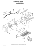 ICEMAKER PARTS Diagram and Parts List for GI6FARXXY07  Whirlpool Refrigerator