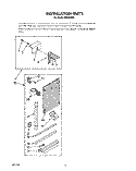 INSTALLATION PARTS Diagram and Parts List for X05002X01  Roper Air Conditioner