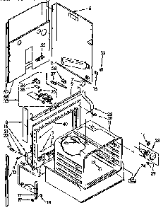 Oven Diagram and Parts List for KEDS207AL1  KitchenAid Range