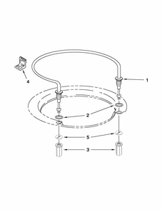 Heater Parts Diagram and Parts List for 66513272K112  Kenmore Dishwasher