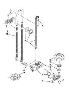 Diagram 9 Diagram and Parts List for KUDS30IVBS4  KitchenAid Dishwasher