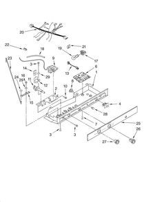 Control Parts Diagram and Parts List for ED5LHGXNT00  Whirlpool Refrigerator