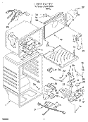 LINER Diagram and Parts List for ST21PKXHW00  Whirlpool Refrigerator