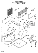 UNIT PARTS Diagram and Parts List for ET1FTKXKQ05  Whirlpool Refrigerator