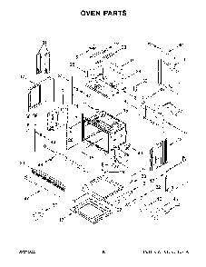 Oven Parts Diagram and Parts List for KOCE900HBS20  KitchenAid Microwave Oven Combo